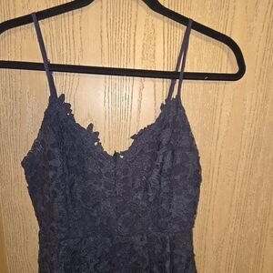 Elegant Navy Lace Dress ASTR The Label Size M.